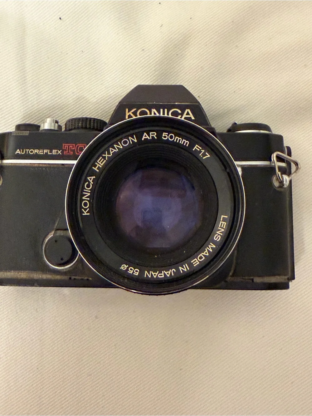 Vintage Konica Autoreflex TC 35mm Film Camera with Hexanon AR 50mm f1.7 Lens